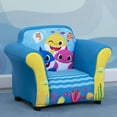 thumbnail image 3 of Baby Shark Upholstered Accent Chair with Sculpted Frame by Delta Children, Blue, 3 of 9