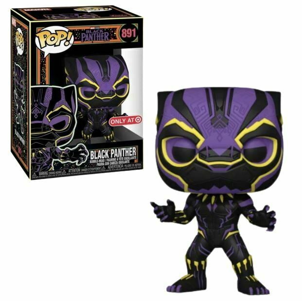 billetpris Hvilken en hvis du kan Funko POP! Marvel Black Panther #891 [Black Light] Target Exclusive -  Walmart.com
