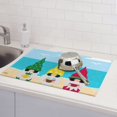 thumbnail image 6 of Sikiie Gnomes On The Beach Dish Drying Mat, Kitchen Counter Mat, Self Drying Mat for Kitchen Counter Dish Drying Pad ,for Dishes, Utensils, Pots and Pans（24" x 18"）, 6 of 7