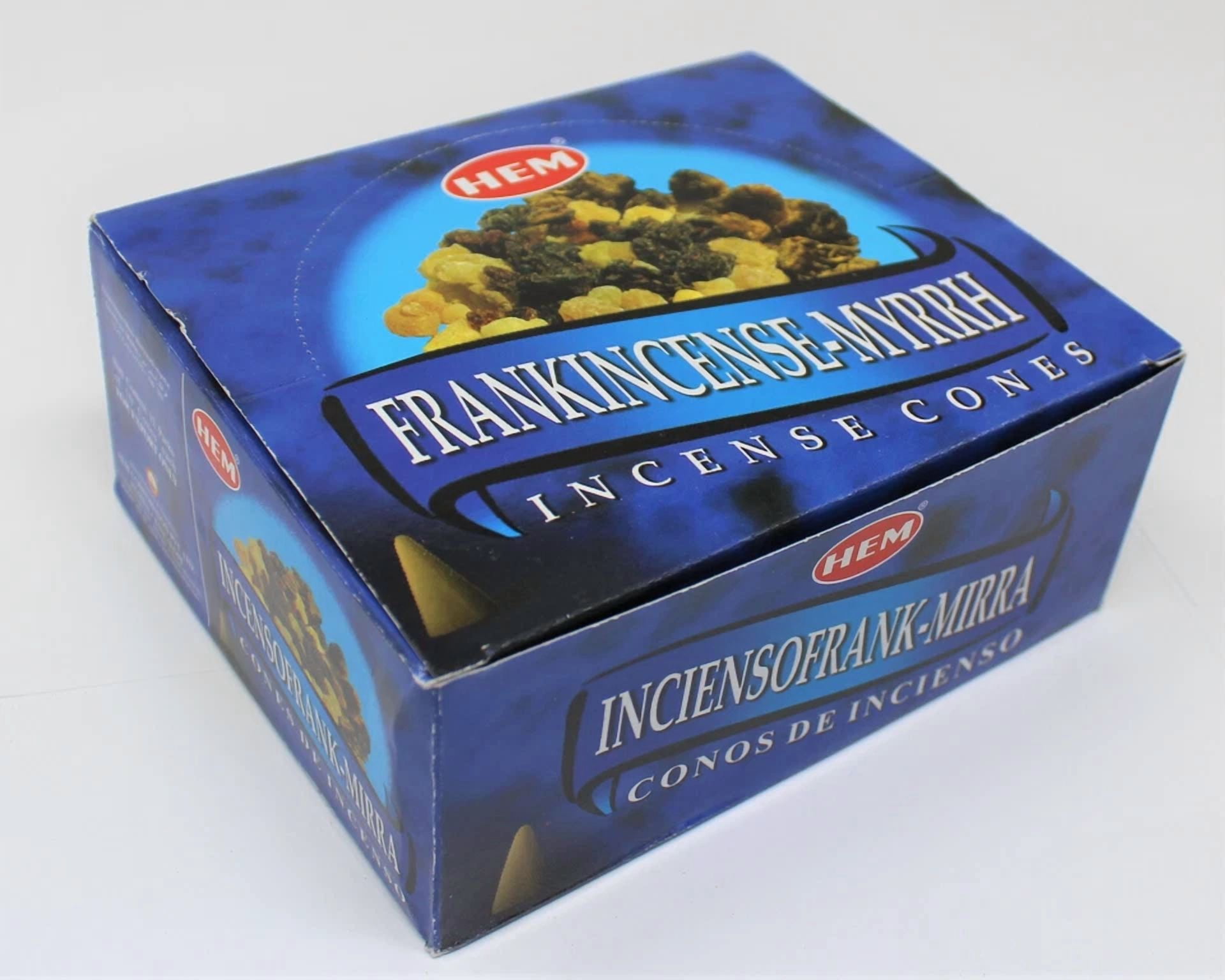 FLINT- Frankincense & Myrrh Incense Cones: Lot Of 6 Packs Of 10 Cones = 60 Cones Hem
