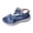 Blue, variant on Womens Orthopedic Cushioned Athletic Walking Sandals Comfortable Elastic Strappy Memory Foam Arch Support Platform Nursing Non Slip Work Summer Shoes with Adjustable Ankle Strap Khaki Size 9