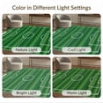 thumbnail image 7 of ODIKA 6'x9' Washable Area Rug Non-Slip, Chair-Friendly, Soccer Field Stadium Stripe Interactive Velvet Practice Football Flowing Dynamic for Dining Room, Under Table, Office Décor, 7 of 7