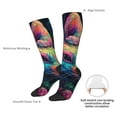 thumbnail image 4 of Naloa Colorful Patterned Rabbit Thigh High Socks Extra Long Stretchy Sock Women Over Knee High Opaque Stocking Daily Wear, 4 of 6