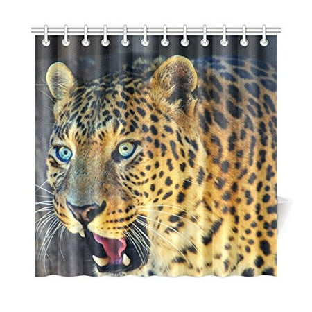 Mkhert Leopard Shower Curtain Home Decor Bathroom Shower Curtain