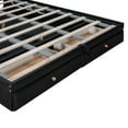 thumbnail image 6 of Queen Size Lift Up Storage Bed, Leather Upholstered Platform Bed with Hydraulic Storage System & 2 Drawer, Modern Queen Bed Frame wirh Headboard, No Box Spring Needed, Black, 6 of 7