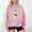 Pink#1, variant on Black*Friday Discounted Items under $5 GaThRRgYP Womens Sweatshirt Fall Plus Size,Fashion Women's Printed Casual Long Sleeve Ladies Loose Hoodless Sweatshirts Blouse Gray S