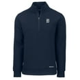 thumbnail image 2 of Men's Cutter & Buck  Navy Detroit Tigers Roam Eco Recycled Quarter-Zip Pullover, 2 of 3
