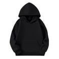 thumbnail image 5 of Byoo Hoodie for Girls Solid Color Casual Hooded Sweatshirt Kids Sports Soft Pullover Top, 5 of 8