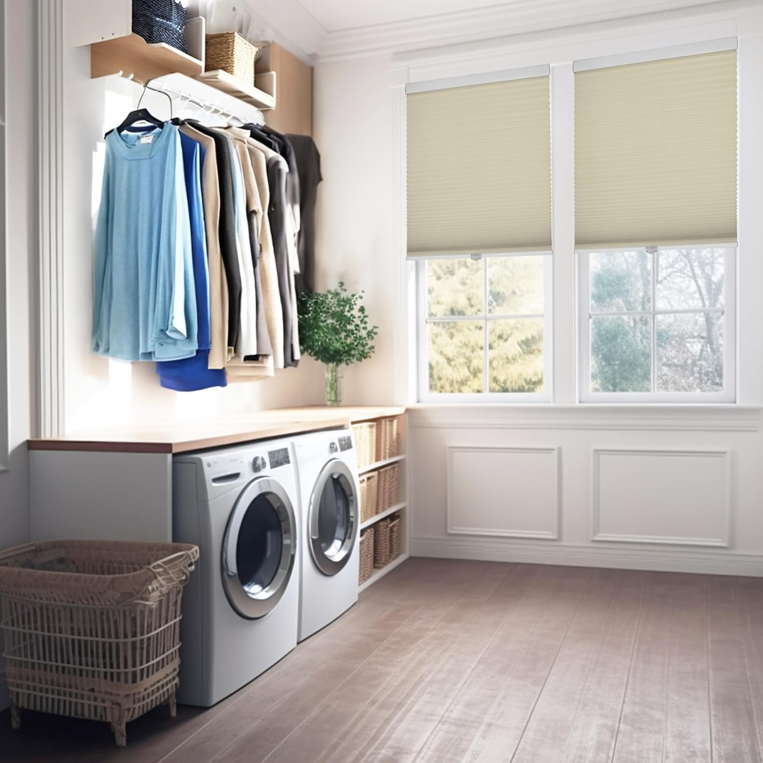Chicology Beige Cordless Blackout Cellular Shades 28 in. W x 72 in. L