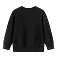 thumbnail image 3 of HNMKIU Classic Solid Color Button Front Cardigan Sweaters for Kids Unisex with Pockets Comfortable Knit Open Front Long Sleeve Tops for Ages 3-10 Z01_Black,5Y, 3 of 7