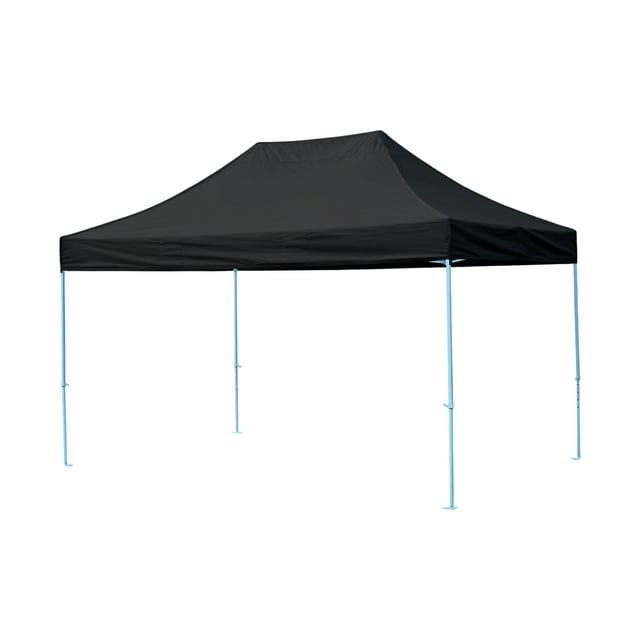Ilios Innova | Toldo Plegable Negro 3x4.5 Carpa para Exteriores Resistente al Clima, Impermeable, Estructura de Hierro y Tela Oxford 600D.