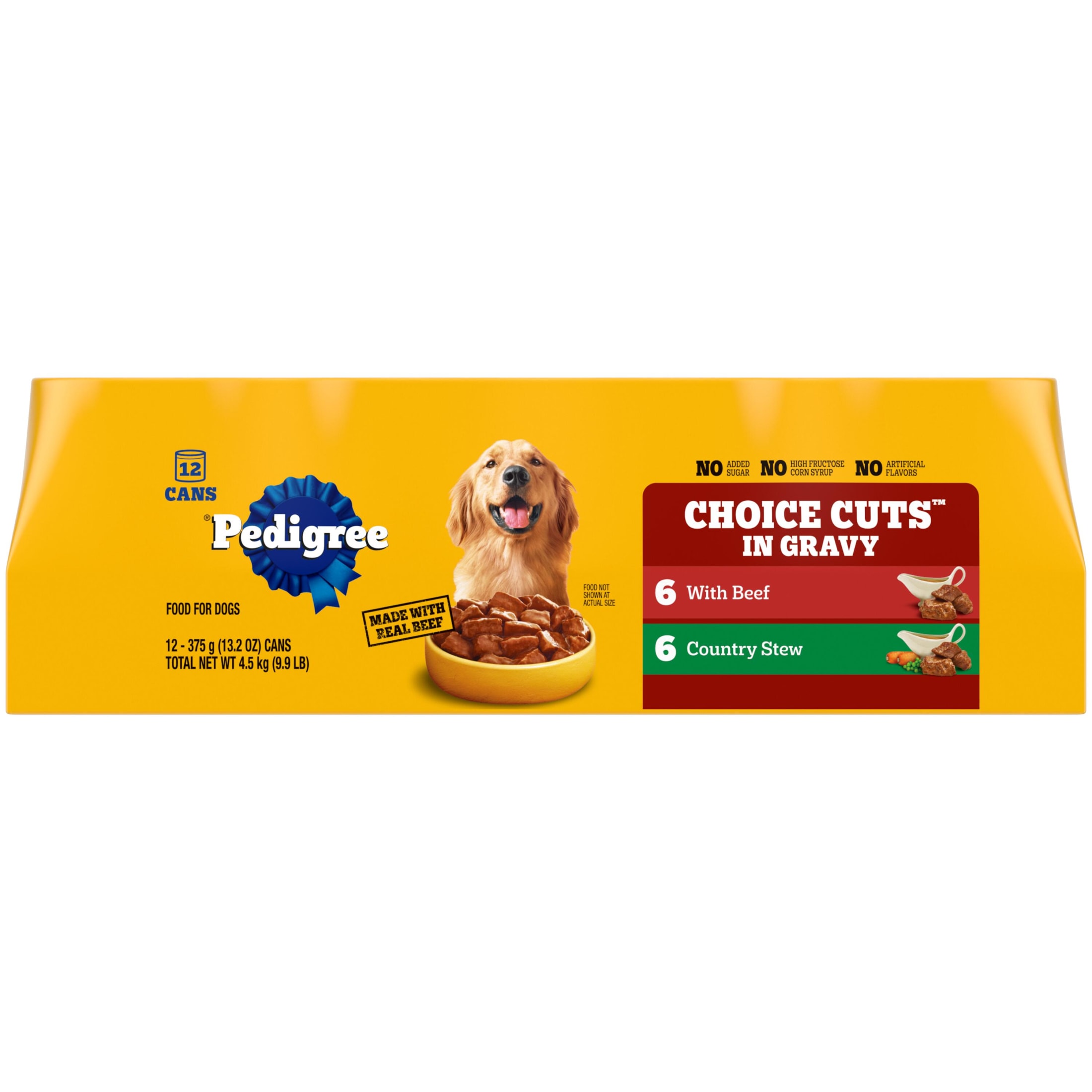 Pedigree Choice Cuts In Gravy Beef Wet Dog Food 12 Pack Cans 13.2 Oz photo 2