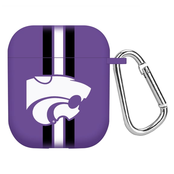 Kansas State Wildcats HD Case Cover Compatible with Apple AirPods Gen 1 & 2 (Stripes) by Affinity Bands