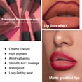 thumbnail image 4 of Combinación de lápiz labial y delineador de labios evpct Pink Gradient Matte Waterproof, 4 of 7