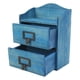 thumbnail image 4 of Organizador Cosmético De Madera, 3 Capas, Diseño Retro Azul, Resistente, Duradero, Amplia Aplicación, Organizador De Maquillaje De Madera Para Joyería Cergrey Wooden Makeup Organizer, 4 of 8