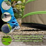 Colwelt 47 Gallon Leaf Bags Collapsible, Hardshell Bottom Heavy Duty Collapsible Garden Bag Include Leaf Scoop, Garden Gloves