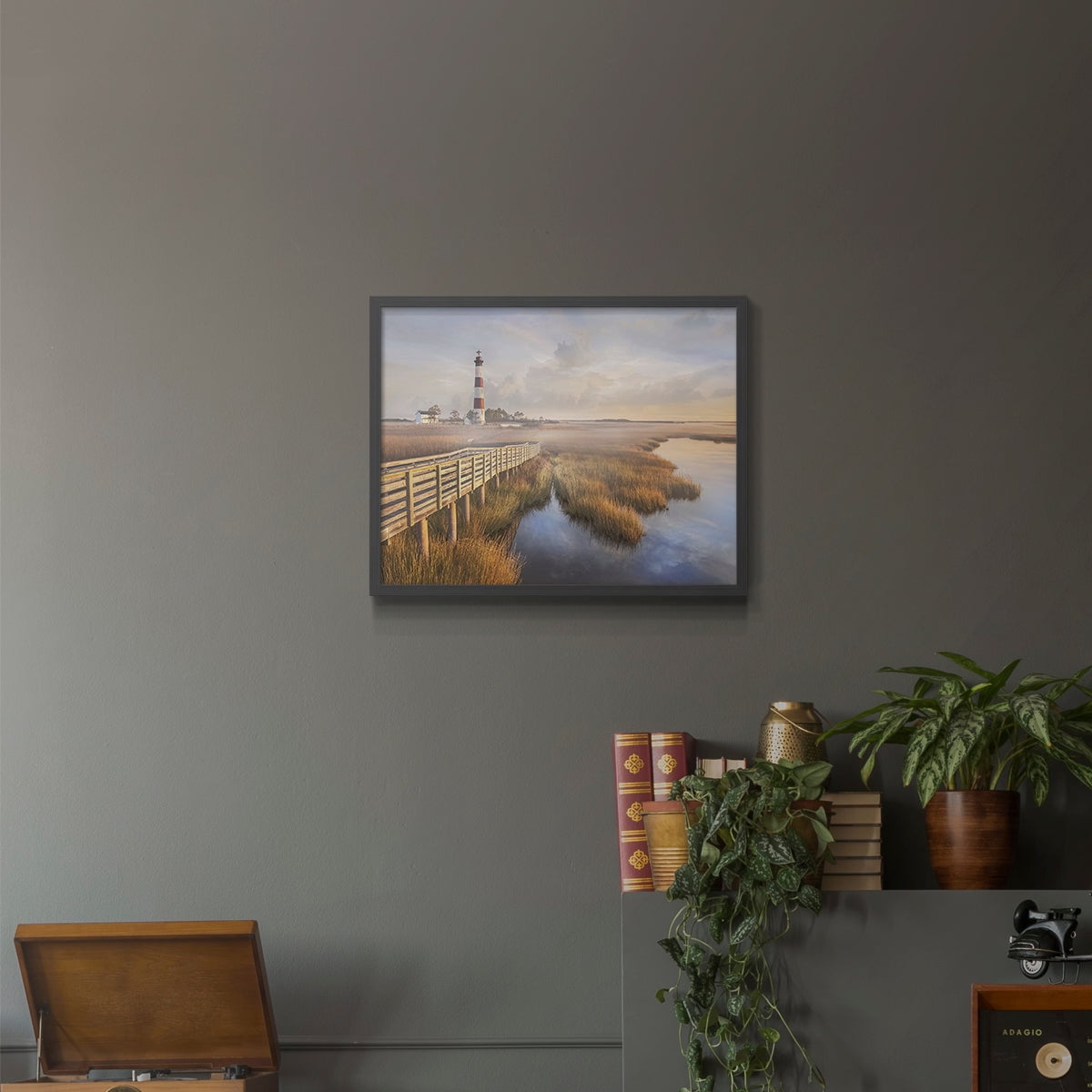 Private Path II by Mike Calascibetta - Restickable Framed Giclée Print