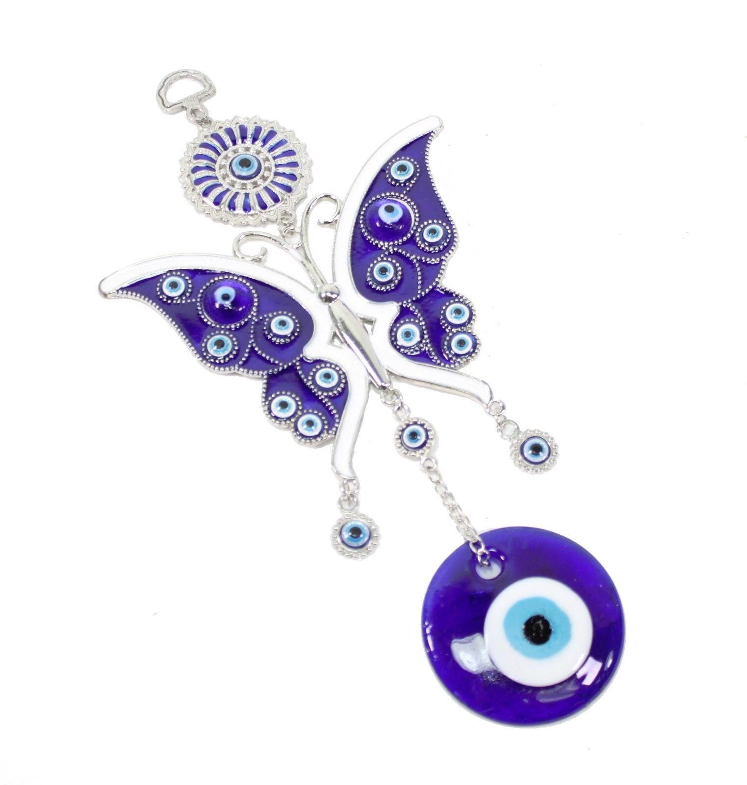 Turkish Blue Evil Eye Butterfly Design Amulet Hanging Decor Gift Retro-CL10 