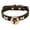 Black, variant on Opvise Pet Collar Adjustable Wear-resistant Soft Bone Patterns Pet Cat Dog Bell Collar Pet Supplies Black