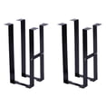 thumbnail image 1 of 2 Set Under Desk PC Mount Bracket for Computer Case Computer Mainframe Hanger Host Box Stand Bracket Rack Black, 1 of 6