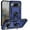 Blue, variant on TECH CIRCLE for Google Pixel 10 / 10 Pro PC+TPU Armor Phone Case with 360 Metal Rotating Ring Kickstand [Military Grade Shockproof Armor] Heavy Duty Car Mount Holder Phone Cover,Red