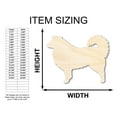 thumbnail image 2 of Unfinished Wood Australian Shepherd Dog Shape - Dog Craft - up to 36" DIY 46" / 3/4", 2 of 4