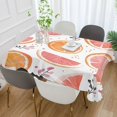 thumbnail image 2 of Yayeee Tablecloths 54" x 72" Rectangle Wrinkle Resistant Party Table Cover, Citrus Slice, 2 of 8