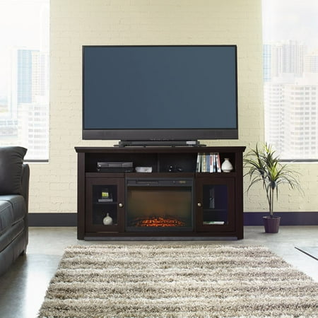 Sauder Shoal Creek Electric Fireplace Media Console For TVs up to 60 Wide, Jamocha