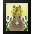 thumbnail image 2 of Fab Funky 12x14 Black Modern Framed Museum Art Print Titled - Donkey Sunflower, 2 of 5