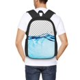 thumbnail image 4 of Disketp Crystal Clear Water Splash Mochila Minimalista de Gran Capacidad, Mochila de Viaje para Escuela, Trabajo o Uso Diario, 4 of 6