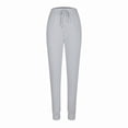 thumbnail image 5 of Aricy Women Casual Pants Elastic Waist Sweatpants Drawstring High Bottom Sweatpant Comfy Fall Winter Joggers Sport Pants with Pockets Athletic Outfits Clothes, 5 of 5