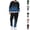 Dark Blue, variant on HAJWOH Sweatsuits for Mens Gradient Casual Crewneck Sweatshirt and Jogger Pants Set Fall Winter Athletic Fashion Long Sleeves Sweat Suits