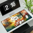 thumbnail image 3 of Hello Fall Persian Football Welcome Autumn with Leaves Pumpkins Desk Mat Full Keyboard Mouse Pad Cat Lover Kitten Owner Gifts Large Mousepad - 00012, 3 of 5