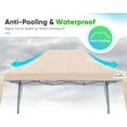thumbnail image 4 of Quictent Privacy 10x15 Ez Pop up Canopy Tent with Sidewalls, Enclosed Outdoor Party Tent Event Gazebo Shelter Waterproof (Beige), 4 of 7
