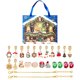 thumbnail image 2 of Calendario de 24 rejillas, caja de pulsera DIY de Navidad, de fabricación de pulseras con dijes, decoración festiva, brazalete artesanal de Estilo A, 2 of 8