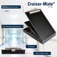thumbnail image 3 of Portapapeles Saunders Cruiser-Mate II de aluminio negro, 3 of 9