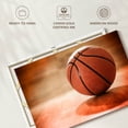 thumbnail image 6 of Elephant Stock Orange Basketball Wall Art - Horizontal Canvas Wall Art - Living Room Wall Decor - Photography Sports Canvas - Brown And Beige Decor - 12" x 8", 6 of 8