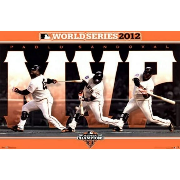 2012 San Francisco Giants Pablo Sandoval World Series - MVP Poster Print (36 x 24)