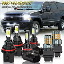 LED Headlight Dual Beam Turn Signal Lamp Fog Light Bulbs Kit 6Pcs - for Ford Excursion 2001-2004