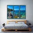 thumbnail image 2 of IDEA4WALL Wall Murals for Bedroom Fake Window Beach Blue Window Removable Wallpaper Peel and Stick Wall Stickers - 36x48 inches, 2 of 4