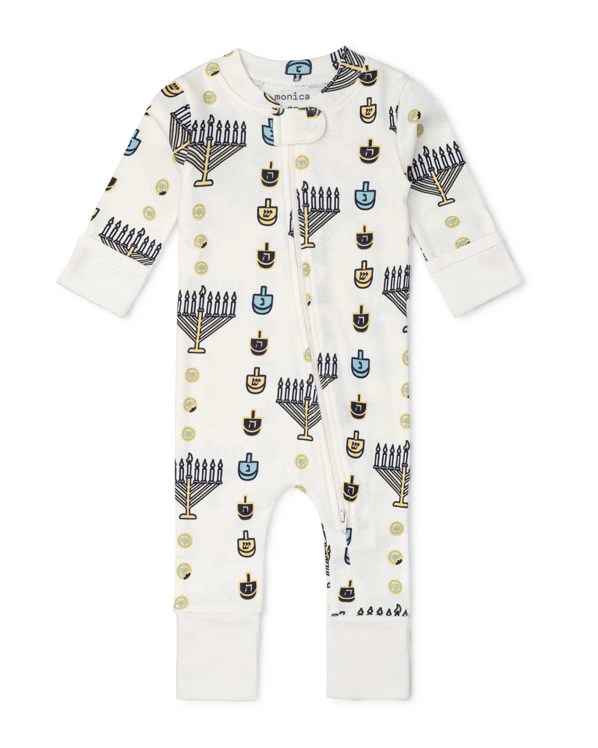 Monica + Andy Organic Cotton One Piece Coverall and Bib Set, Sizes Newborn - 18-24 Months