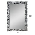 thumbnail image 2 of Benjara Wooden Backing Wall Decor with Faux Crystals Inlaid Border, Black and Clear, 2 of 3