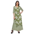 thumbnail image 1 of Moomaya Plus Size Printed Loose Palazzo And Kurta Set Ethnic Dress For Women, 1 of 1