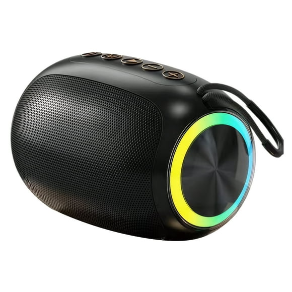 Altavoz Bluetooth portátil Inteprter con batería de 1200 mAh Electrónica Negro