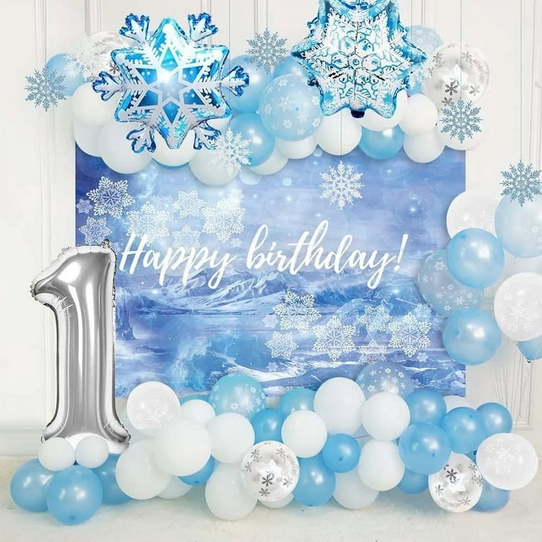 Winter Wonderland Snowflake Princess Party Birthday Party Ideas, Photo 1  of 19