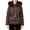 Coffee, variant on Winter Jackets for Women Short Padded Coat Winter Warm Thermal Outerwear With Hood Detachable Windproof Jacket For Cold Weather Winter Coats for Women
