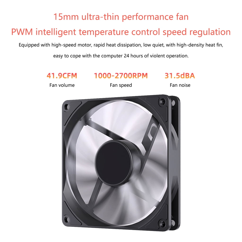 Quiet Operation CPU Coolers 45mm Tall with Efficient Heat Dissipation for Processors