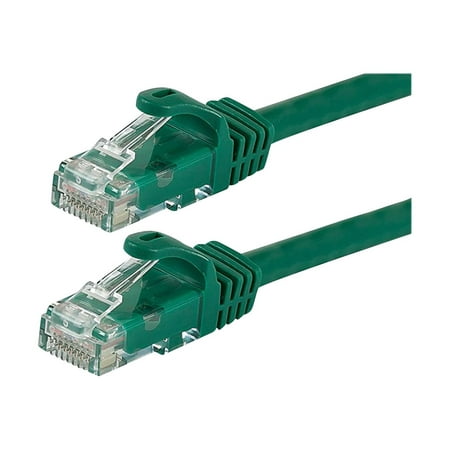 UPC: 0844660098461 | Monoprice FLEXboot Series – Patch cable – RJ-45 (M) to RJ-45 (M) – 1 ft – UTP – CAT 6 – booted  molded  snagless  stranded – green