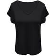 thumbnail image 4 of Womens Summer Tops Sheer Wrap Top T Shirts for Work Women Striped Shirt for Women Girl Short Sleeve Shirt V Neck Shirts Casual Women's Long Sleeve Long Tee Thermal Underwear XL, 4 of 4