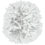 Plastic Instock Cheerleading Pom White